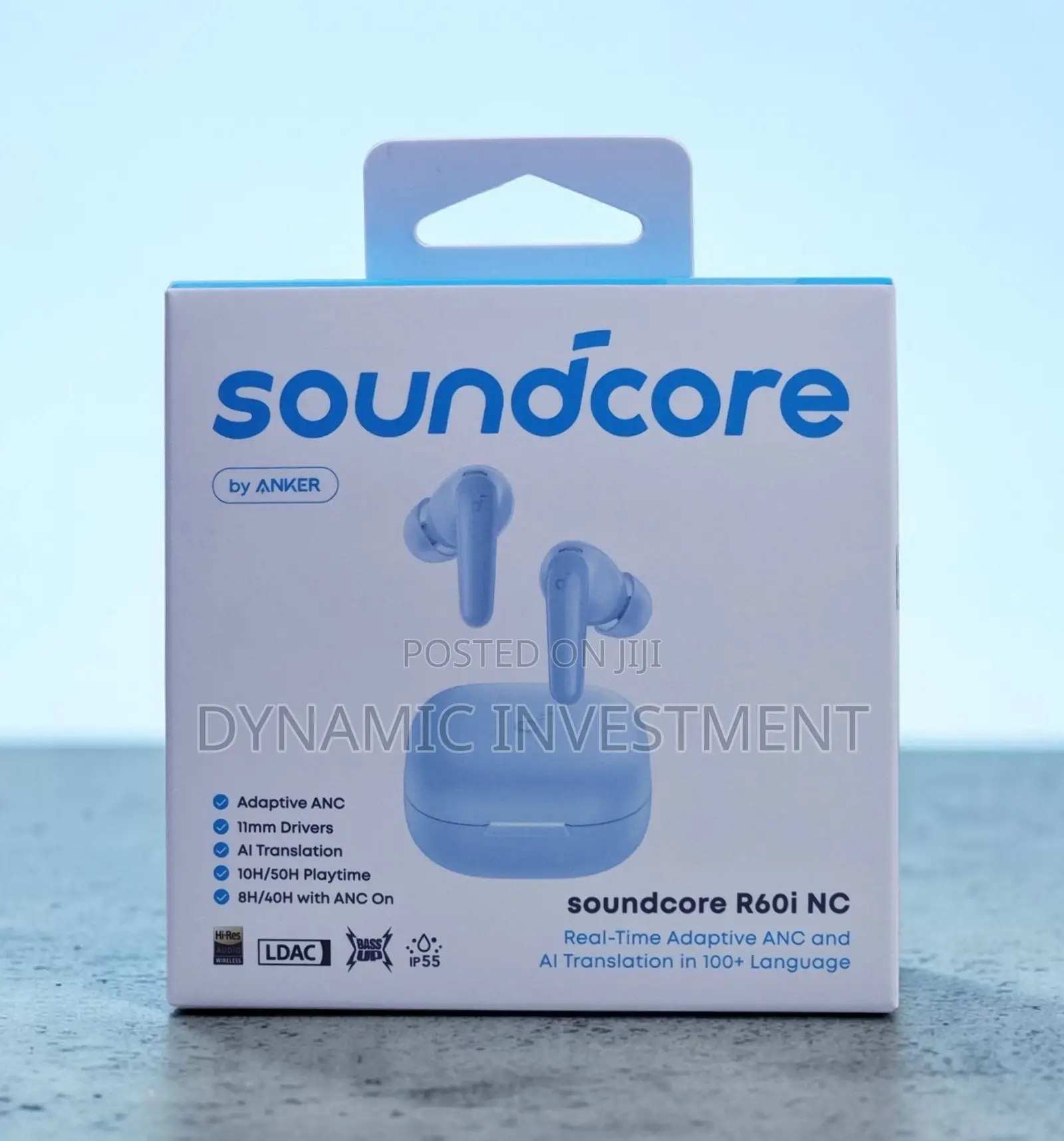ANKER SOUNDCORE R60I NC Wireless Earbuds With Real Time Adaptive ANC