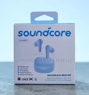 ANKER SOUNDCORE R60I NC Wireless Earbuds With Real Time Adaptive ANC