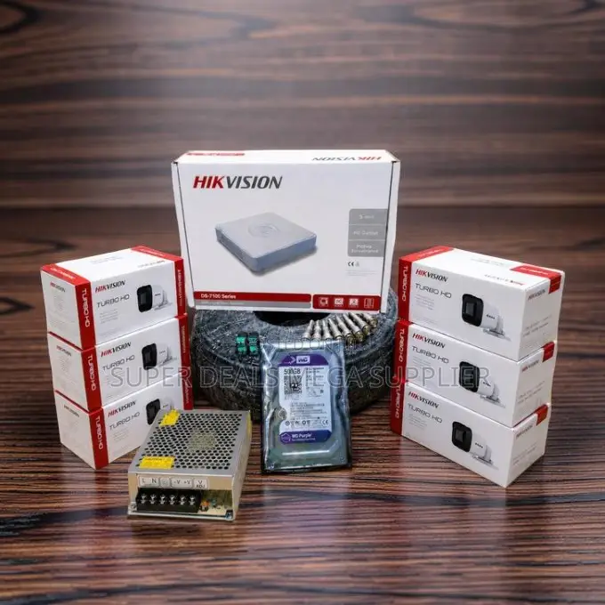 Flash Sale 6 Hikvision 1080P Full HD 2MP CCTV Cameras Complete Kit