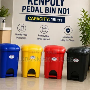 Kenpoly 18 Litre Pedal Bin – Strong Easy to Clean