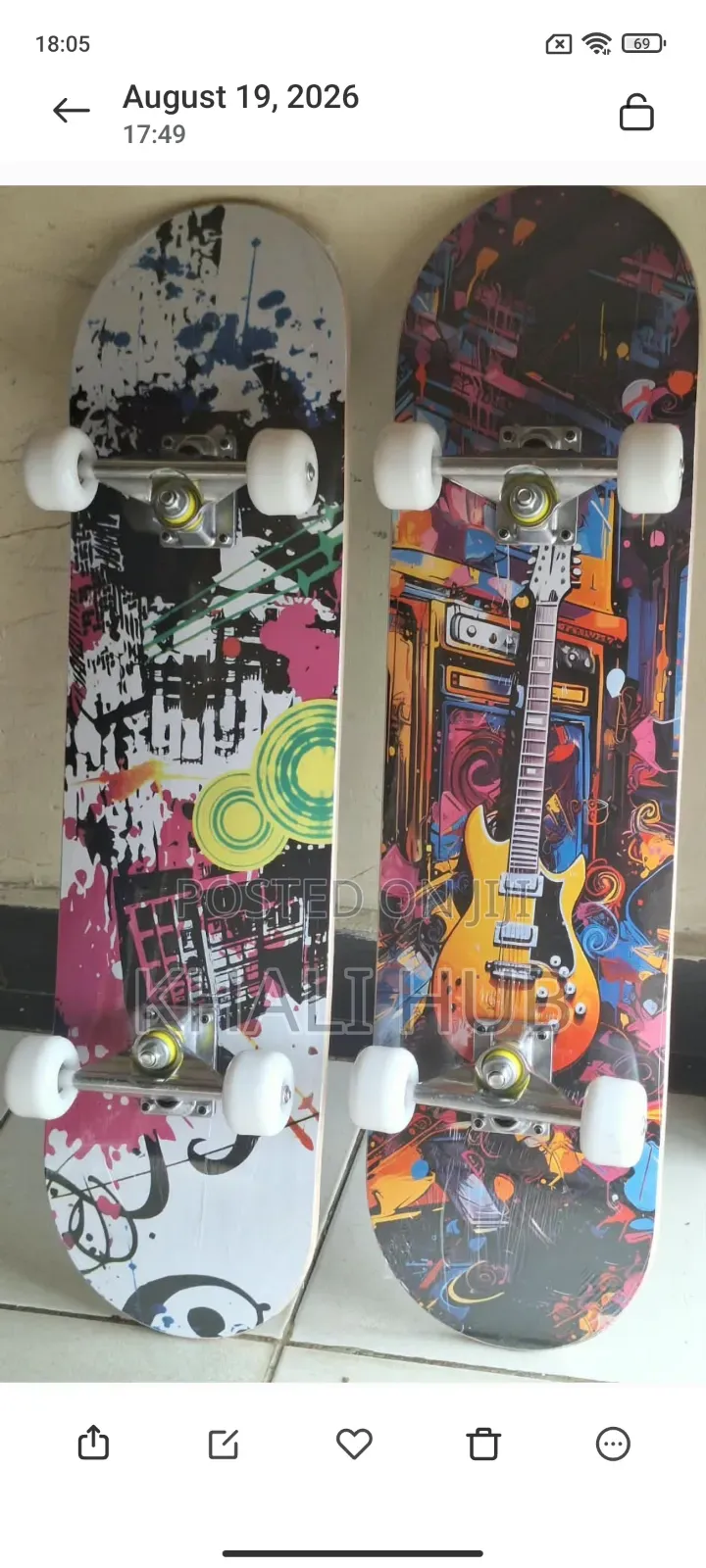 Adults Skateboard With Rubber Wheels