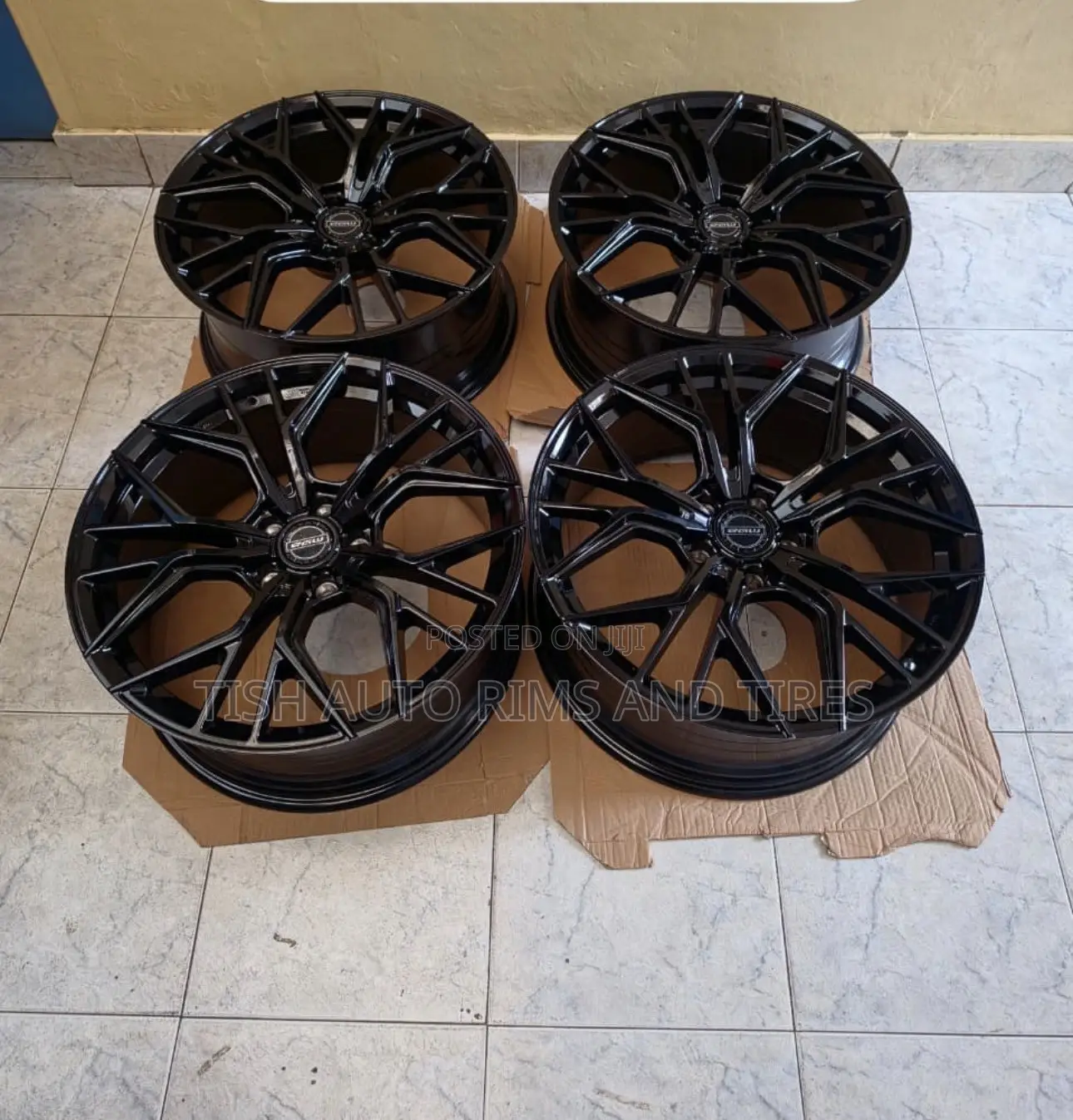 Black Multi Sporkes 19 Inch Rims Set Fitting Mazda Atenza,CX-8,Crown