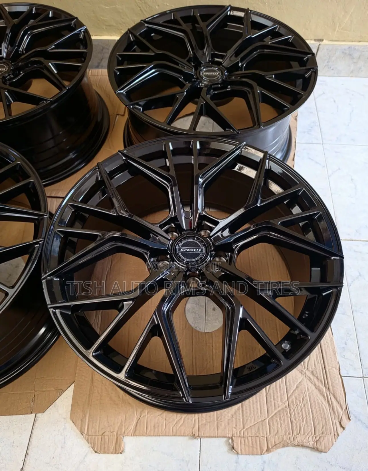 Black Multi Sporkes 19 Inch Rims Set Fitting Mazda Atenza,CX-8,Crown