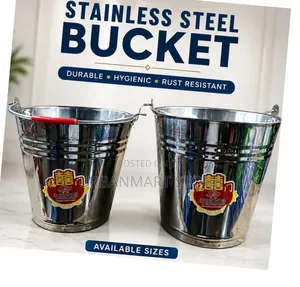 Durable Stainless Steel Bucket – 12 Litres Capacity