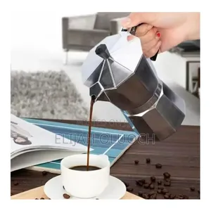 Silver Moka Coffeepot