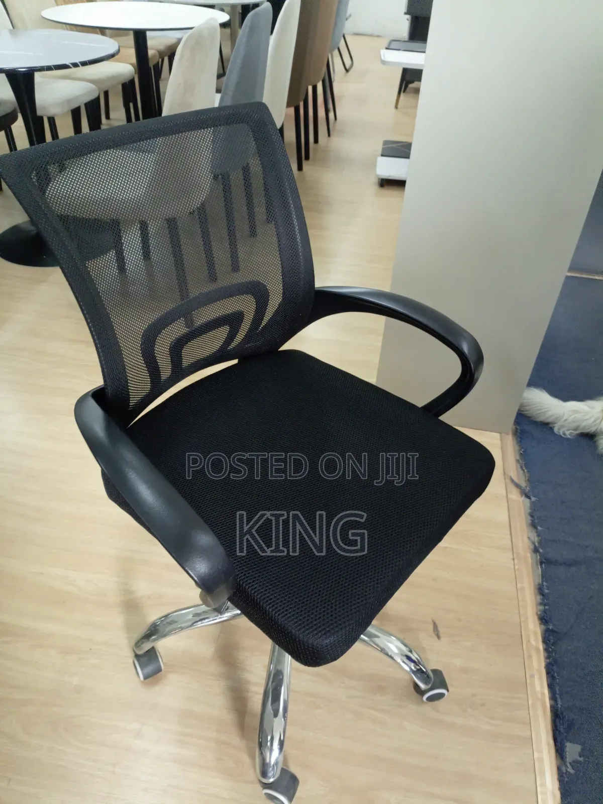 Brand New Office Chair With Metallic Base