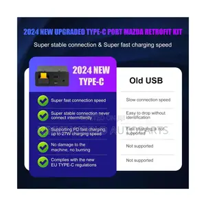 Mazda Retrofit CarPlay/Android Auto USB Adapter Hub P2.1 Type-C