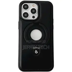 iPhone 12 Pro Max Premium Magnetic Leather Back Cover With Stand - El