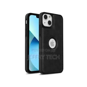 iPhone 14 Plus Black Full Flexible Classic PU Soft Leather Cover Case