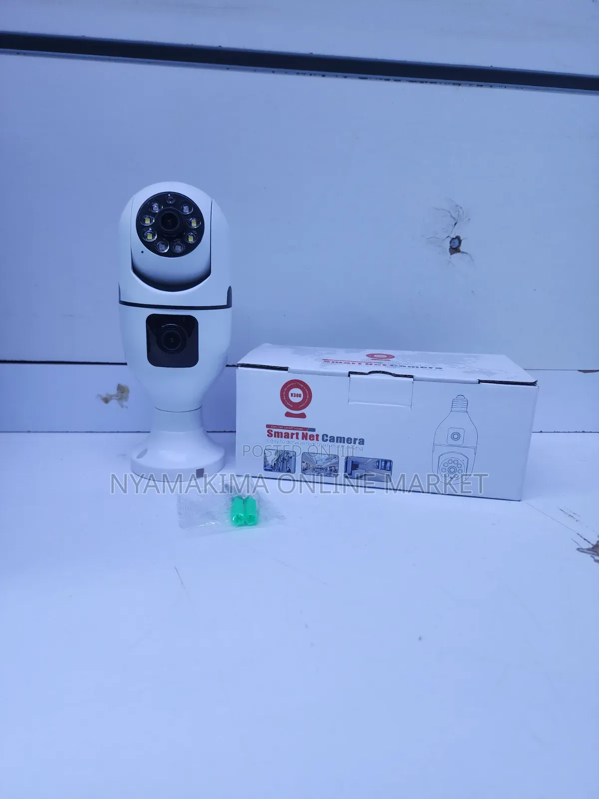 V380pro Dual Lens Bulb Camera
