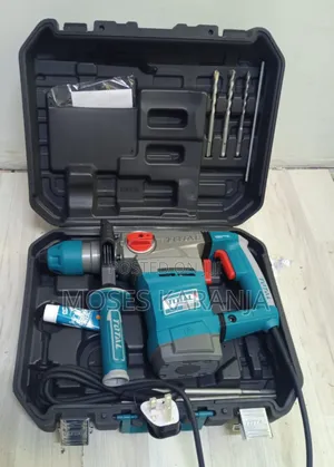 TOTAL Rotary Hammer Drill Set – Complete Tool Kit