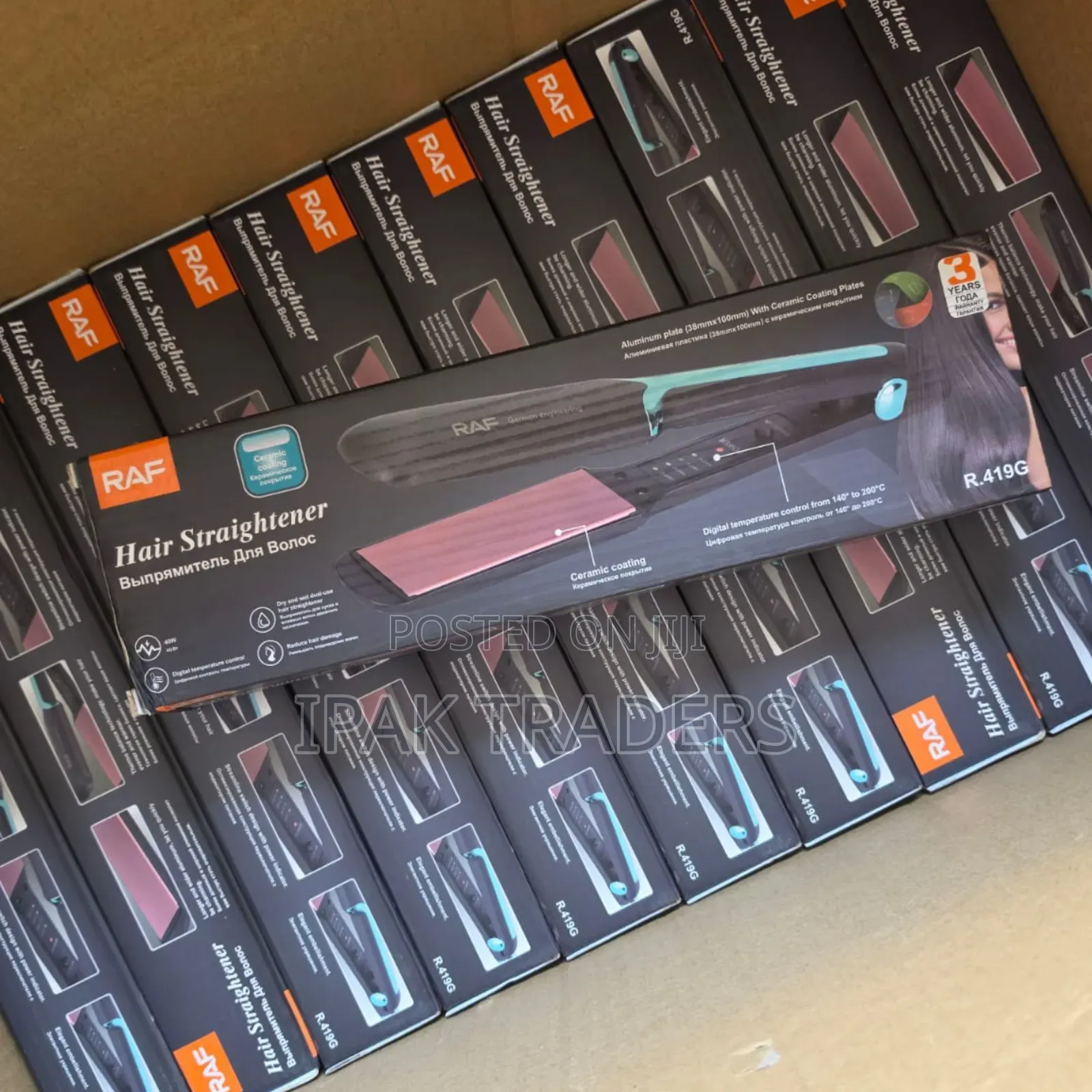 RAF Hair Straightener, Ergonomic Flat Iron Curler Hair Styling Tool
