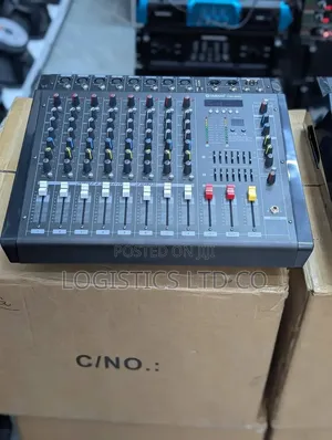 Heavy Duty 8-Channel Powered Mixer With Mp3 Aux,bluetooth & Headphones