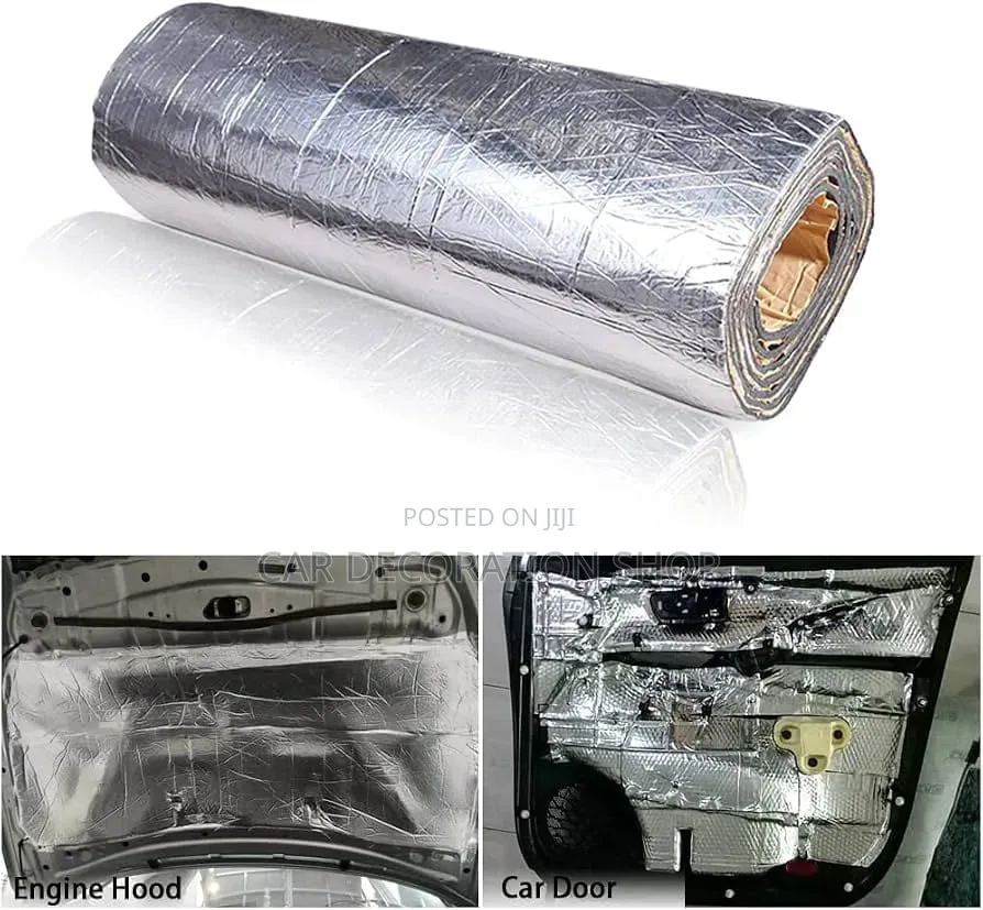 Aluminum Foil Sound Deadening Heat Insulation for Bonnet,firewall,door
