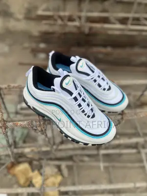 Nike Air Max 97 White Aqua Blue Sneakers