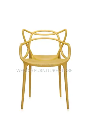 Home Chairs; Plastic Armless Patterned Home Dining Chair