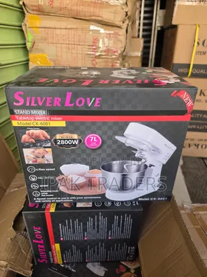 Silver Love Stand Mixer 7litres 2800 Watts