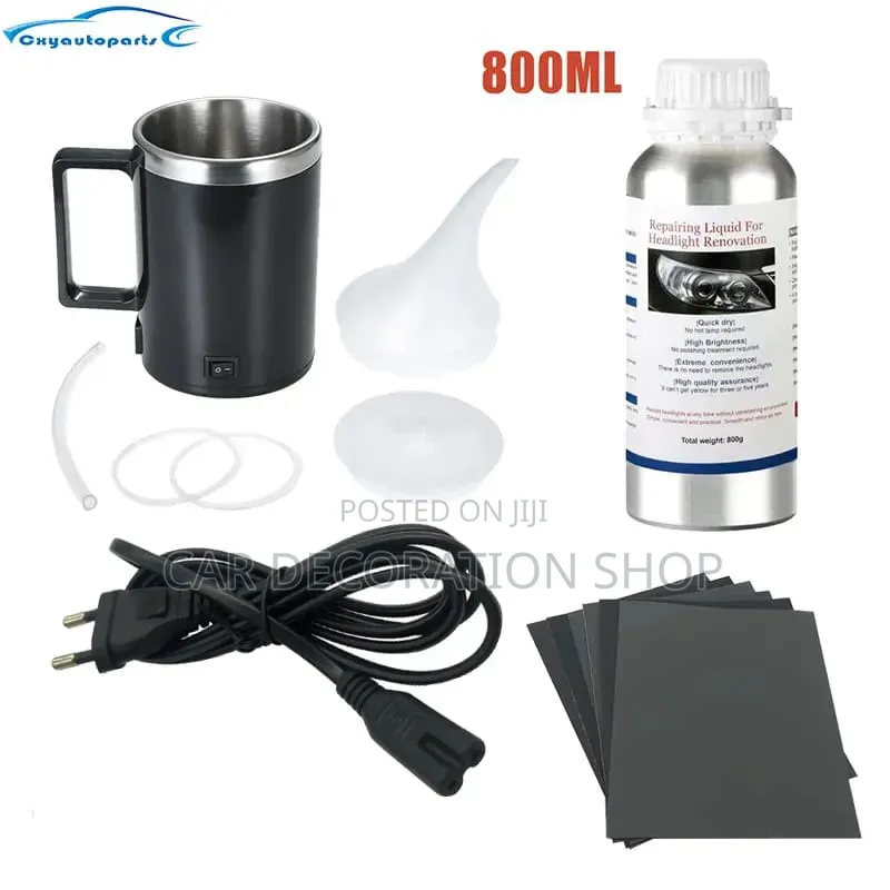 Cloudy Plastic Headlights Chemical Vaporization Headlight Cleaner Kit