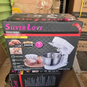 Silver Love Stand Mixer 7litres 2800 Watts