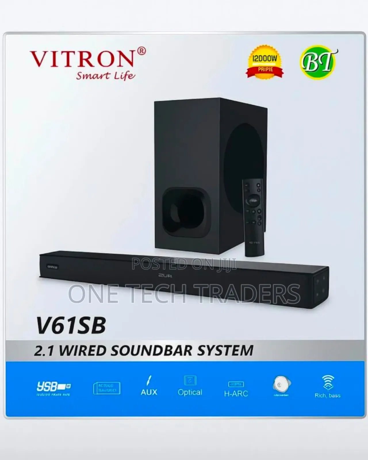 Vitron Sound Bar V61sb 2.1ch  12000w