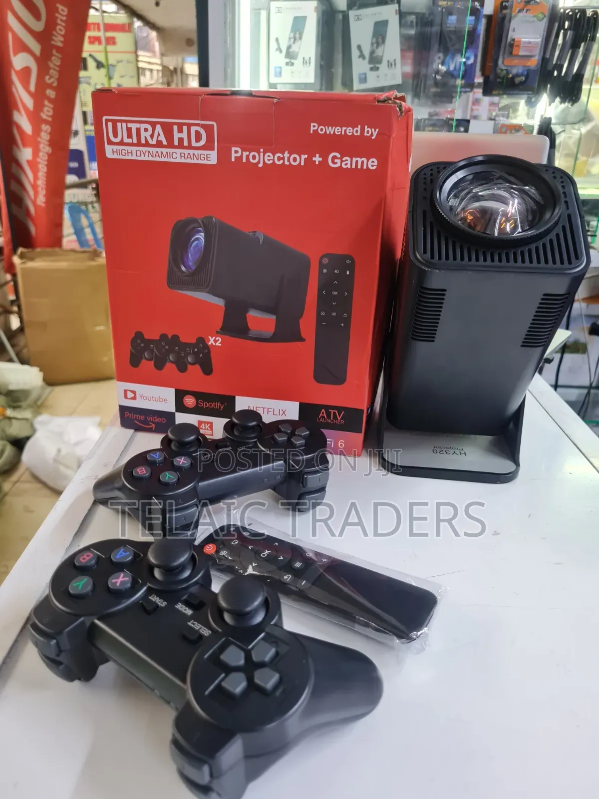 Android Projector HY 320 With Gaming Console