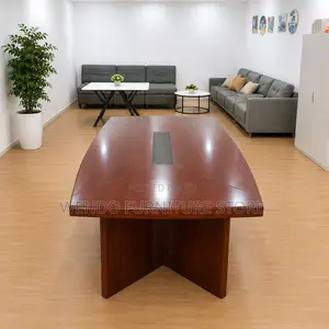 Boardroom Table; 240CM Executive Mahogany Finish Boardroom Table