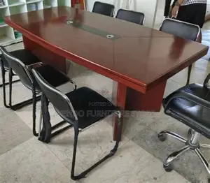Boardroom Table; 240CM Executive Mahogany Finish Boardroom Table