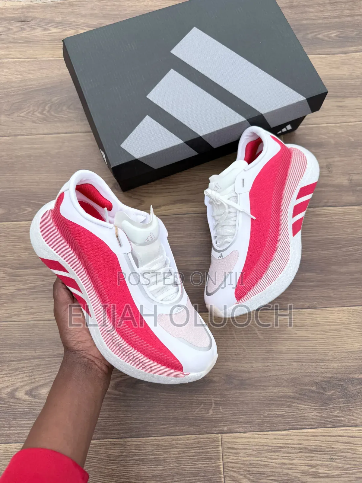 Adidas Hyperboost Edge White Red Sizes. _40,41,42,43,44,45