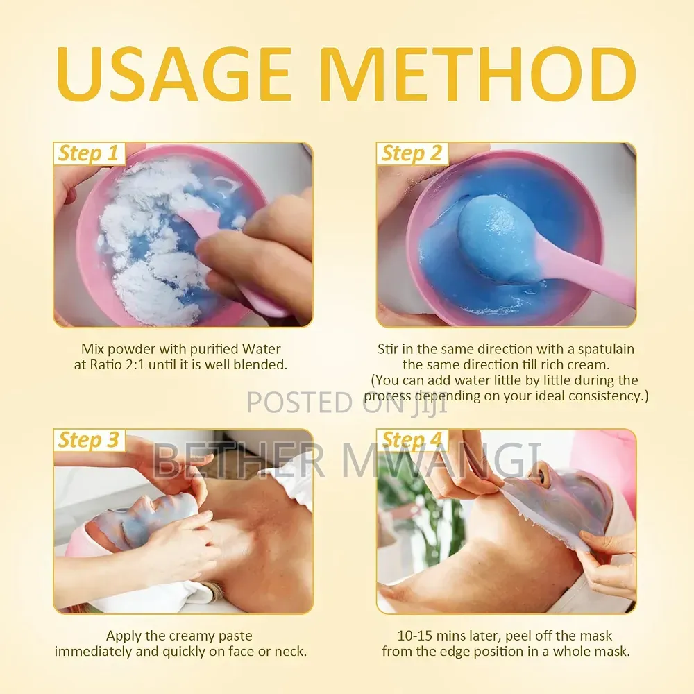 Deep Hydrating Moisturizing Collagen Peel Off Jelly Face Mask Powder