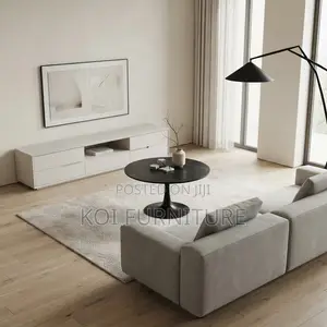 Coffee Table; Round Tulipe Home Office Marble Coffee Table