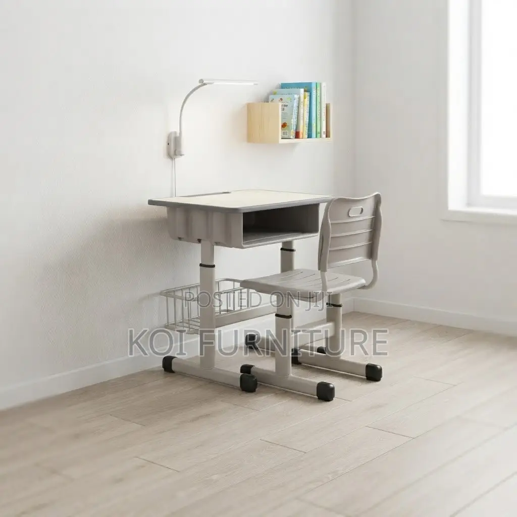 Home Desk; Brown Kids Adjustable Height Desk Chairs