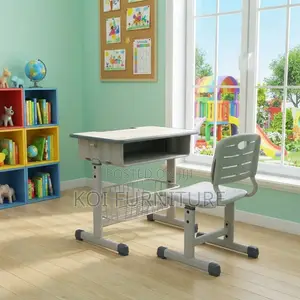 Home Desk; Brown Kids Adjustable Height Desk Chairs