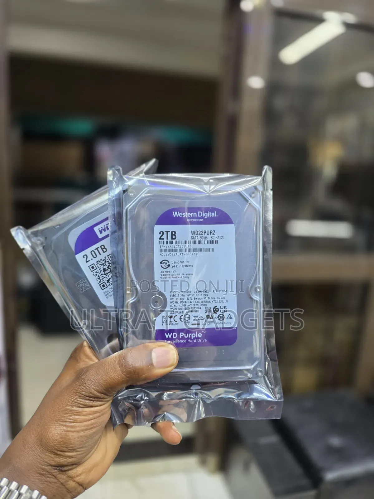 2TB WD Purple Surveillance Hard Drive
