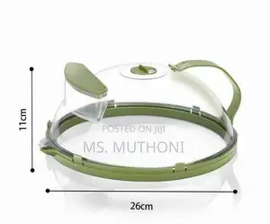 26 Cm Microwave Splatter Cover With Vent + Handle*