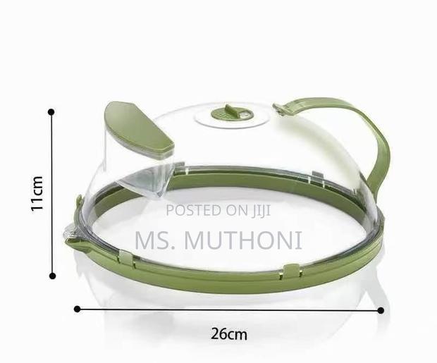 26 Cm Microwave Splatter Cover With Vent + Handle* - thumbnail 2
