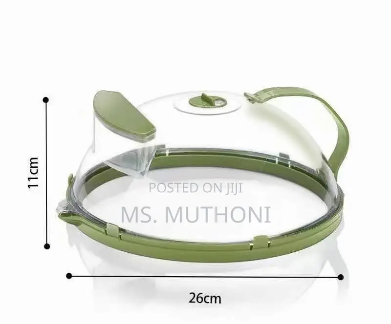 26 Cm Microwave Splatter Cover With Vent + Handle*