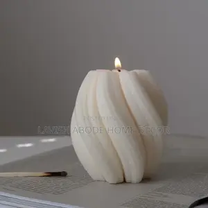 Scented Soy Wax Spiral Swirl Candle