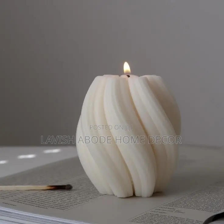 Scented Soy Wax Spiral Swirl Candle