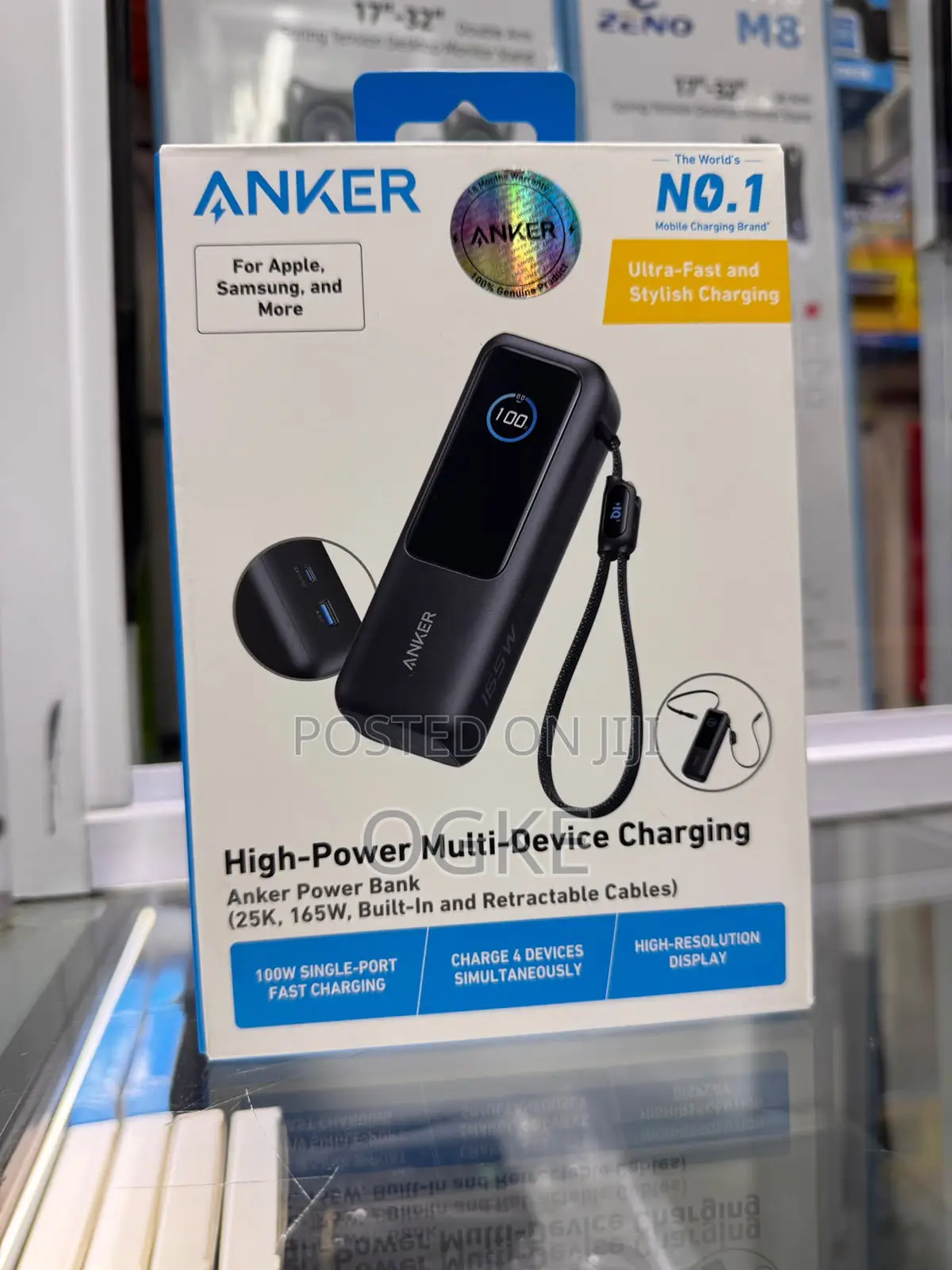 Anker Laptop Power Bank (, 165W, Built-in and Retractable Cables