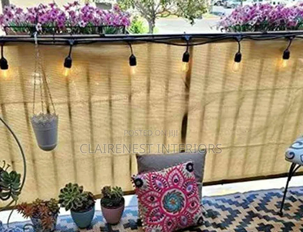 Add Privacy and Personality to Your Balcony With Beige Shield
