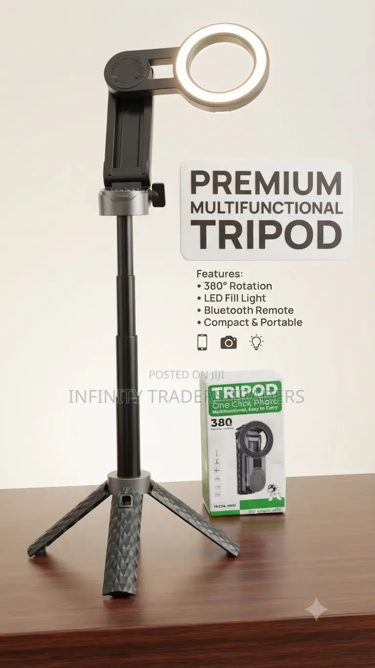 Magnetic Ring Phone Tripod Stand