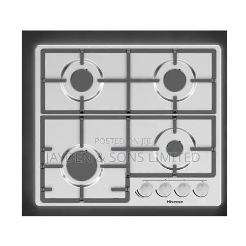 Hisense HHU60GAGR 60cm Built-in Gas Hob | 4 Burners | Stainless Steel