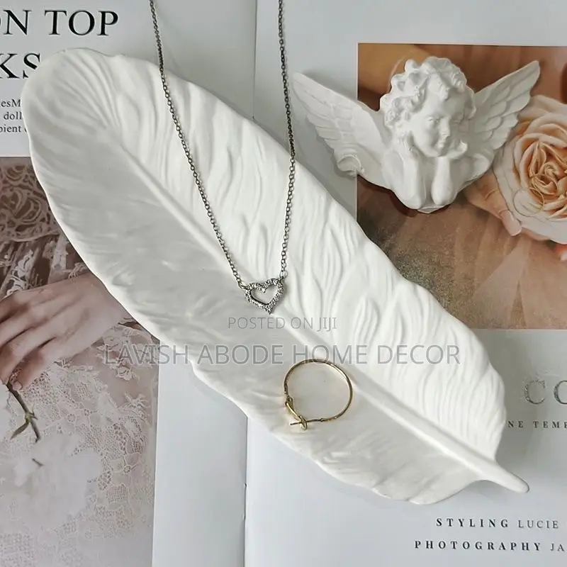 Feather Trinket Dish – Small Jewelry Tray Ring Holder