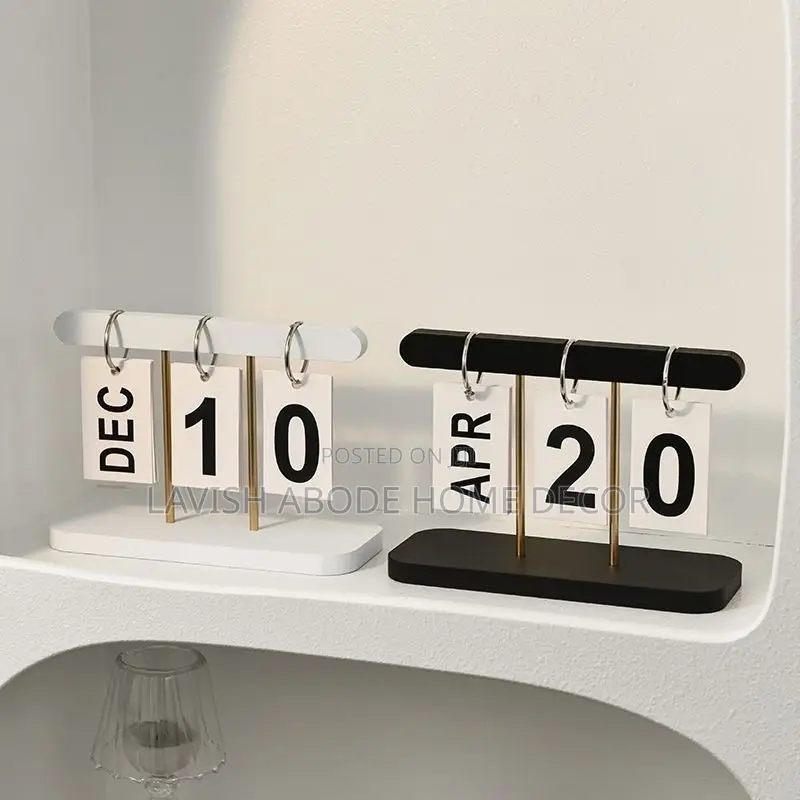 DIY Wooden Flip Calendar – Minimalist Desktop Perpetual Calendar