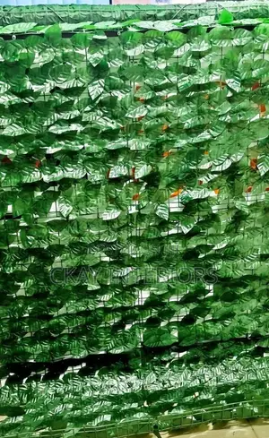 Fresh Approach to Privacy and Décor Green Privacy Fence