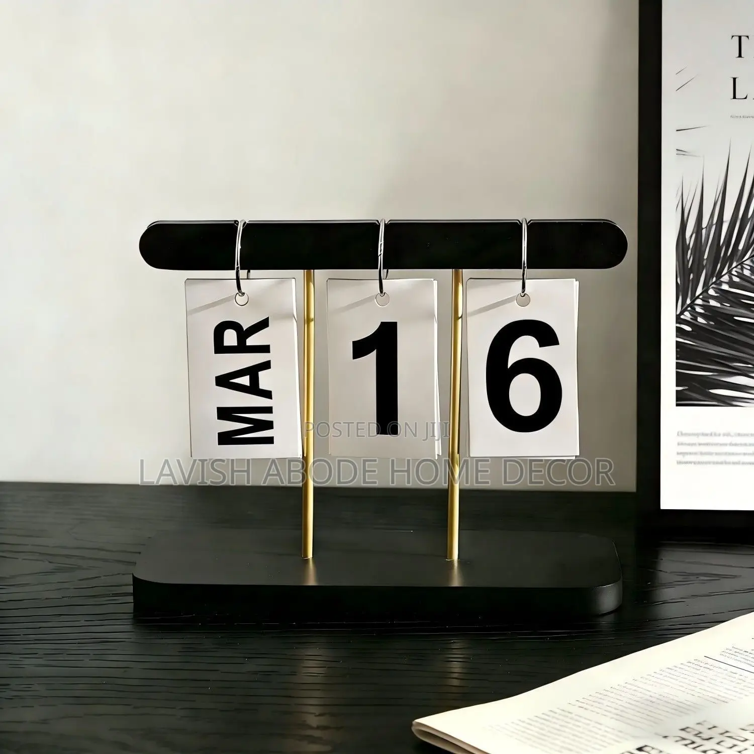 Minimalist Wooden Flip Calendar – DIY Desktop Calendar Office Decor