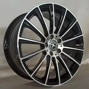 Size 20 Rims for Mercedes Benz ( Black-Silver - Multispoke Wheels)