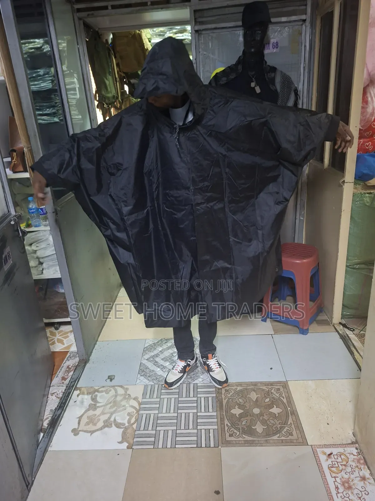 Heavy-Duty Poncho Rain Coat