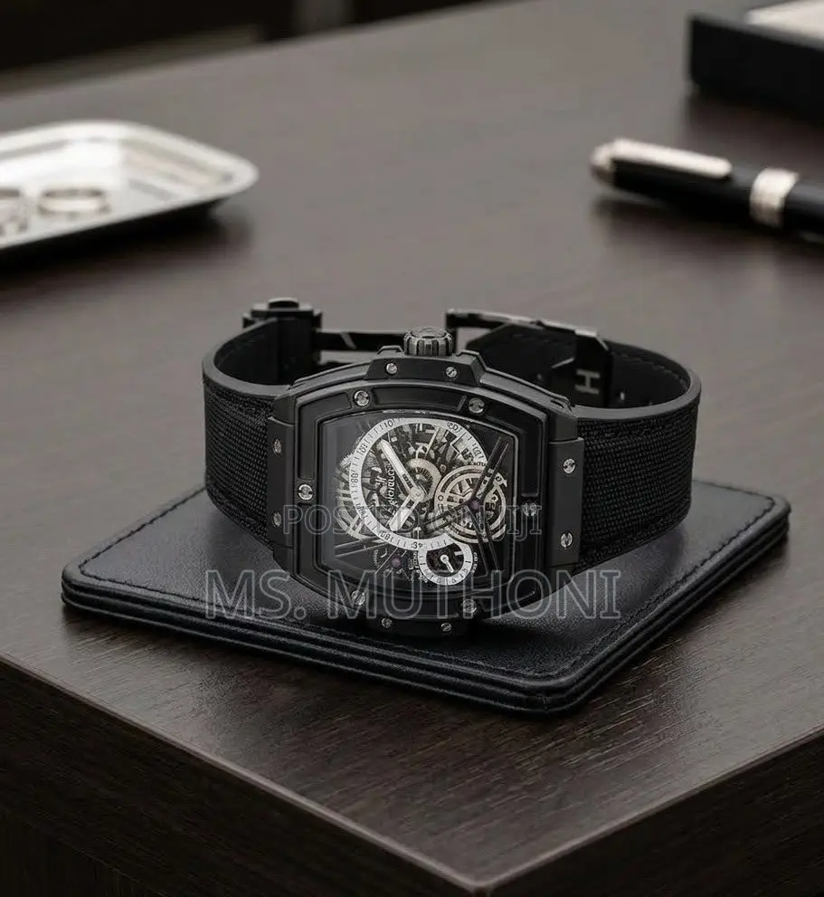 black Case, Skeletonized Dial a Hublot Spirit of Big Bang Tourbillon