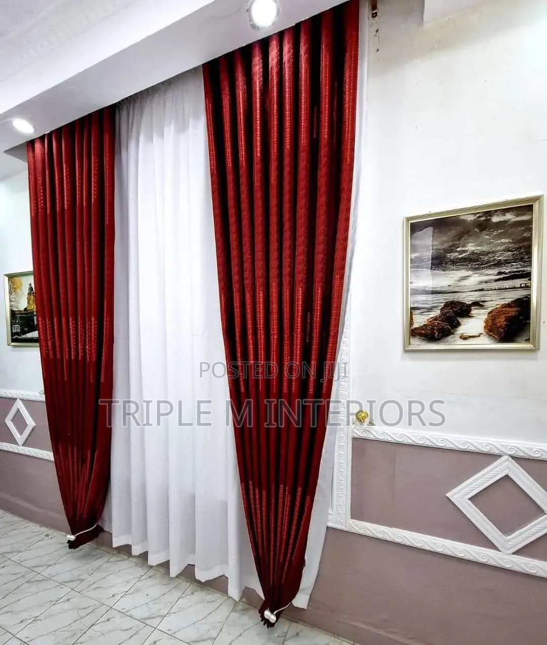 Maroon / Chocolate Brown Curtains